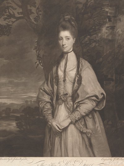 Den ärade Mrs. Anne Seymour Damer (född Conway) av John Raphael Smith