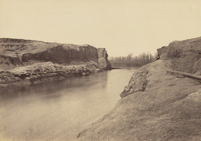 Dutch Gap Canal, James River, mars 1864 av John Reekie