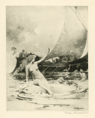 Illustration till Catullus dikter (fotogravyr) av John Reinhard Weguelin