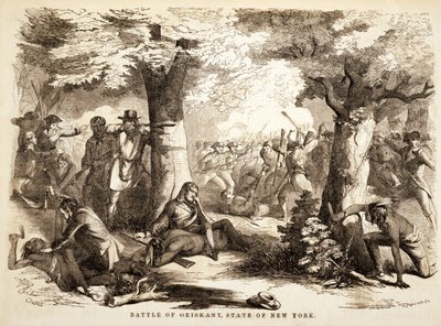 Slaget vid Oriskany, delstaten New York, pub. 1867 av John Reuben Chapin