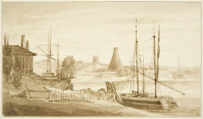 Utsikt från East End av Mardyke mot Limekiln Glasshouse av John Reverend Eden