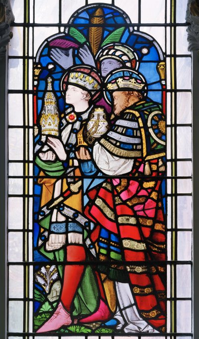 Adoration of the Magi, 1859 (målat glas) av John Richard Clayton