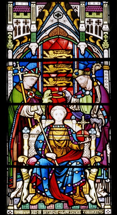 Henrik III:s kröning, 1860 (målat glas) av John Richard Clayton