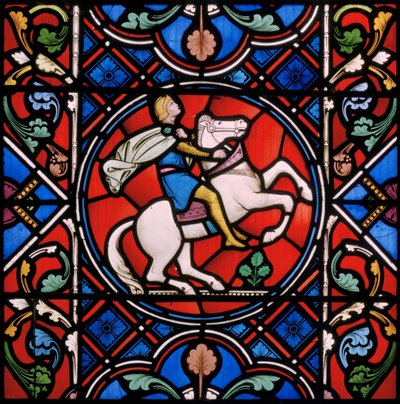 Upton Magna, St Lucy, Clayton & Bell, John Richard Clayton (1827-1913), romersk kavallerist, 1860 av John Richard Clayton