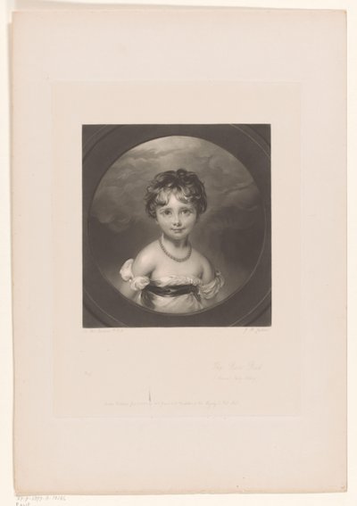 Porträtt av Emily Ashley-Cooper The Rose Bud / (Present Lady Ashley) (titel på objekt) av John Richardson Jackson