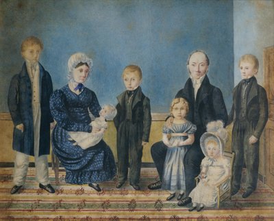 Porträtt av en familj av John Ritto Penniman