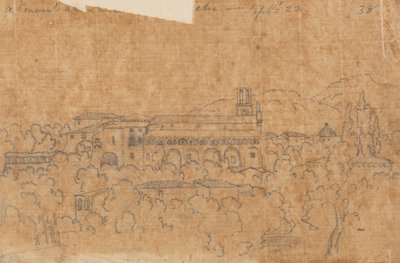 Ett kloster i La Cava nära Vietri, 22 september av John Robert Cozens