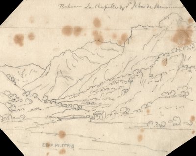 Mellan La Chapelle och St. John de Maurienne av John Robert Cozens