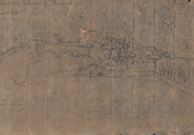 Mellan Padua och Ferrara, den 23 juni av John Robert Cozens