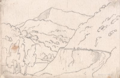 Mellan Tavarnelle amp; Capriano av John Robert Cozens