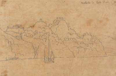 Portofinos slott av John Robert Cozens