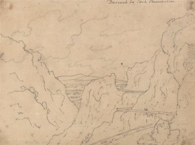Nedstigning till Pont de Beauvoisin av John Robert Cozens