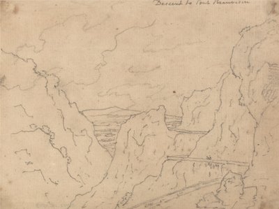 Nedstigning till Pont de Beauvoisin av John Robert Cozens