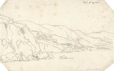 Öster om Genua av John Robert Cozens