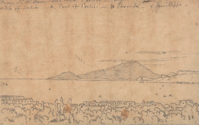 Från Sir W. Hamiltons villa, Portici, 12 augusti av John Robert Cozens