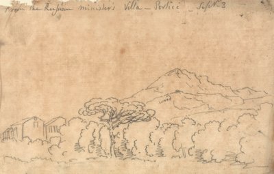 Från palatset i Portici, 7 september av John Robert Cozens