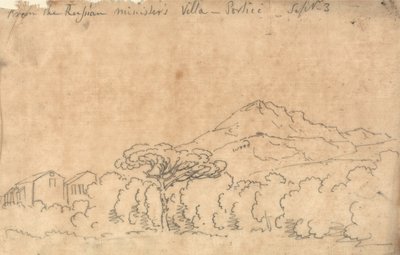 Från palatset i Portici, 7 september av John Robert Cozens