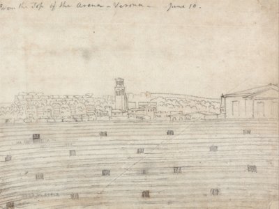Från toppen av arenan, Verona av John Robert Cozens