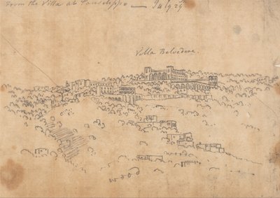 Från villan i Posillipo den 29 juli av John Robert Cozens