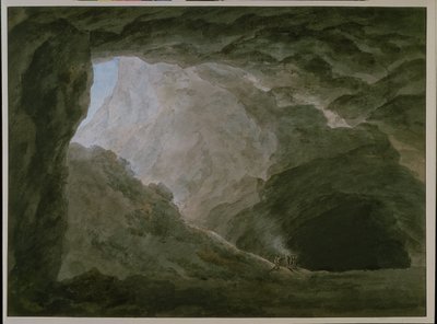 Grotta i Campagna (akvarell på papper) av John Robert Cozens