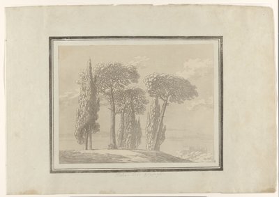 Italiensk tall och cypress Italiensk tall och cypress av John Robert Cozens