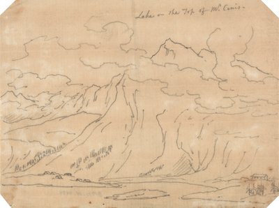 Sjön på toppen av Mont Cenis av John Robert Cozens