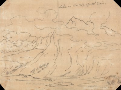 Sjön på toppen av Mont Cenis av John Robert Cozens