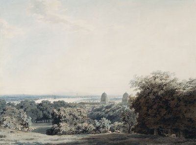 London från Greenwich Hill, av John Robert Cozens