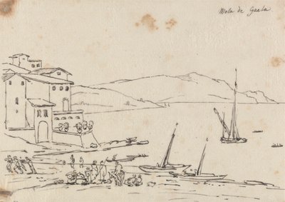 Mola i Gaeta av John Robert Cozens