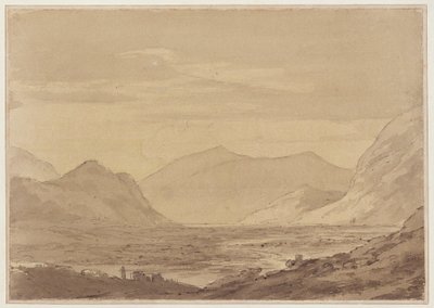 Nära Chiavenna (penna och bläck, akvarell på papper) av John Robert Cozens