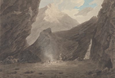 Nära Chiavenna i Grisons av John Robert Cozens