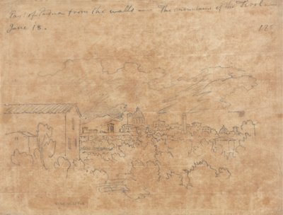 En del av Padua från murarna av John Robert Cozens