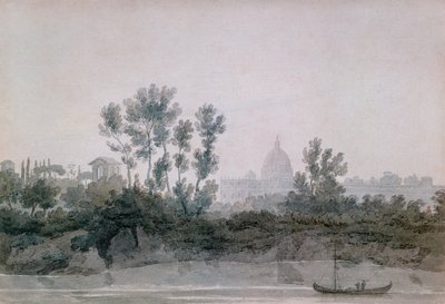 Rom (wc på papper) av John Robert Cozens