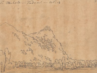 Sankt Michele, Piemonte, den 18 oktober av John Robert Cozens