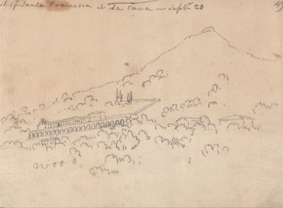 Santa Francesca på La Cava, 20 september av John Robert Cozens