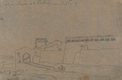 Sea Shore vid Portici, 7 september av John Robert Cozens