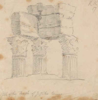 Jupiters tempel Tonans av John Robert Cozens