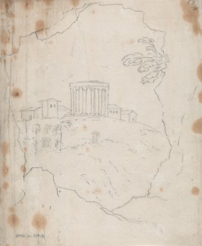 Vesta-templet, Tivoli av John Robert Cozens