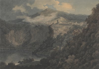 Sjön och staden Nemi av John Robert Cozens