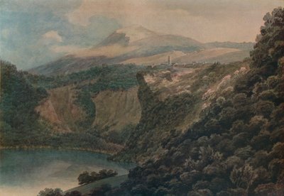 Sjön och staden Nemi, 1778 av John Robert Cozens