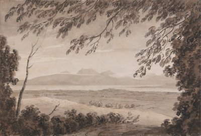 Genèvesjön från kantonen Bern av John Robert Cozens