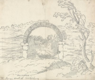 Den romerska bågen i Canterbury av John Robert Cozens