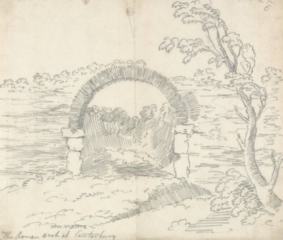 Den romerska bågen i Canterbury av John Robert Cozens