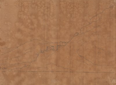 Villor på en bergssluttning av John Robert Cozens