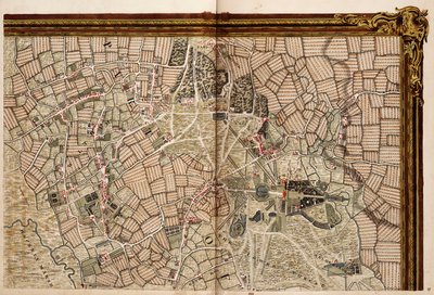 Karta över Hackney, Waltham och Wanstead av John Rocque