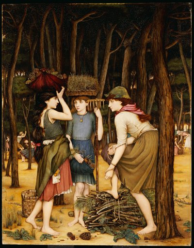 Pine Woods vid Viareggio av John Roddam Spencer Stanhope