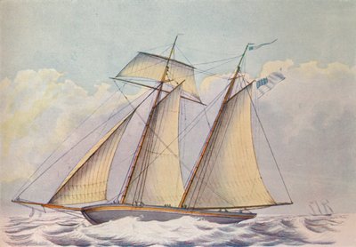 American Topsail Schooner, 1825 av John Rogers