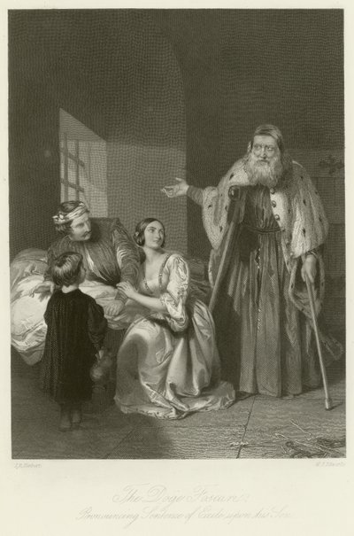 De två Foscari av John Rogers Herbert