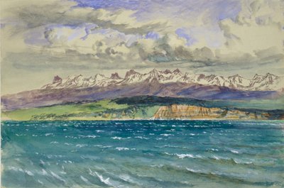 Eftermiddag på våren, med sydlig vind, vid Neuchâtel, 30 april 1869 av John Ruskin