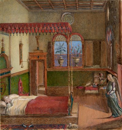 Teckning av Carpaccios dröm om Saint Ursula, 1876 av John Ruskin